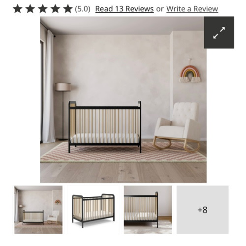 Storkcraft Pasadena 3-in-1 Convertible Crib