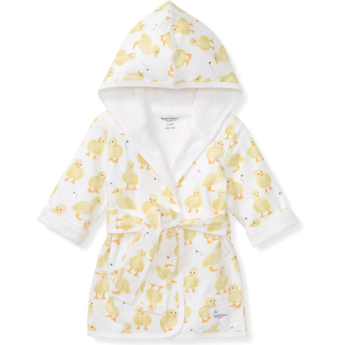 Organic Cotton Knit Terry Hooded Robe - Little Ducks