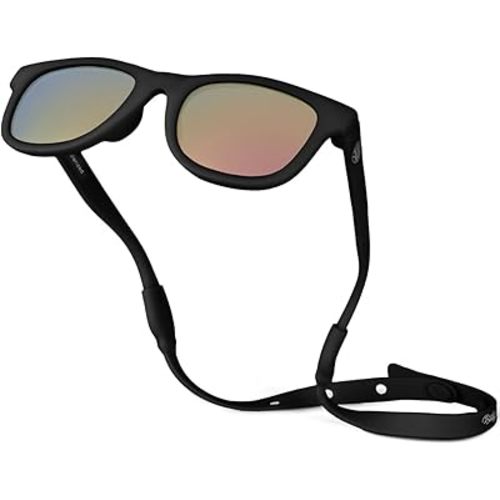 Polarized Baby Sunglasses With Strap - Unbreakable Flexible Infant Sunglasses For Toddlers Newborns 0-24 Months