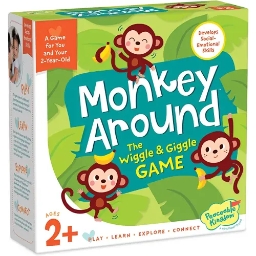 Peaceable Kingdom Monkey Around First Game for Toddlers Interactive play with Parent Ages 2+