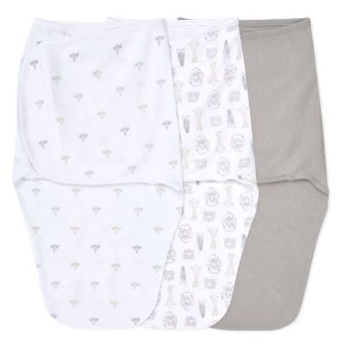 Aden + Anais Essentials Easy Zipless Swaddle Wraps - At Sea - 0-3 Months - 3pk