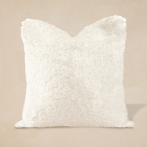 Faux Sheepskin Pillow - Cloud