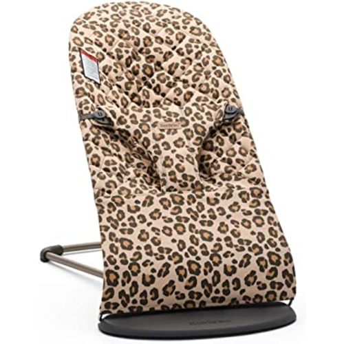 BabyBjörn Bouncer Bliss, Cotton, Classic Quilt, Beige/Leopard