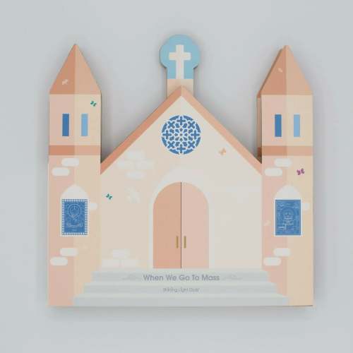When We Go to Mass - shaped board book - Shining Light Dolls