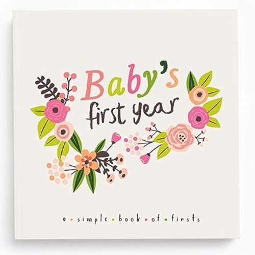 Lucy Darling Baby Memory Book, Themed Baby First Year Book, First 5 Years Journal & Photo Album for Baby Boy/Girl, Keepsake Books, Gender Neutral Memories & Milestone Book, Mom Gift - Little Artist