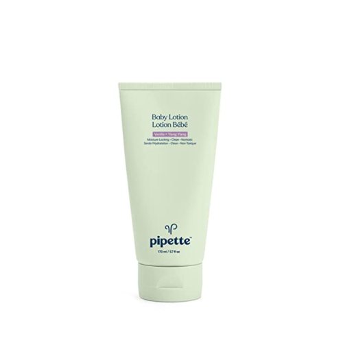 Pipette Baby Lotion - New & Improved Formula, Hydration & Natural Moisture of Baby's Delicate Skin, Renewable Plant-Derived Squalane, Vanilla + Ylang Ylang Aroma, 5.7 fl oz