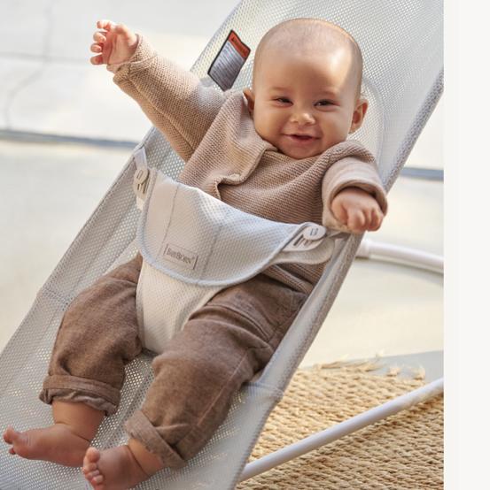 BabyBjörn Bouncer Balance Soft -Silver/White