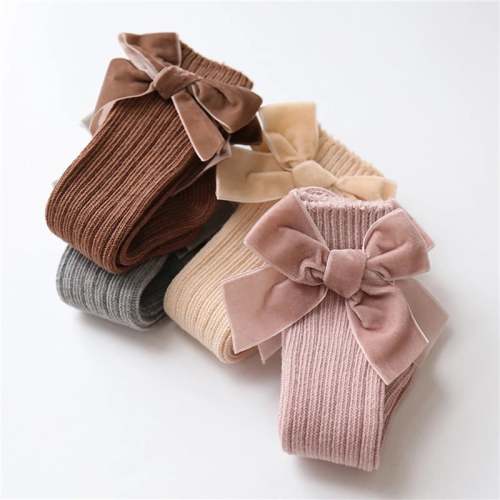 Knee High Socks Bow Knot