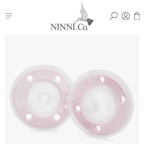 Ninni Pacifier Petal Pink 2 Pack