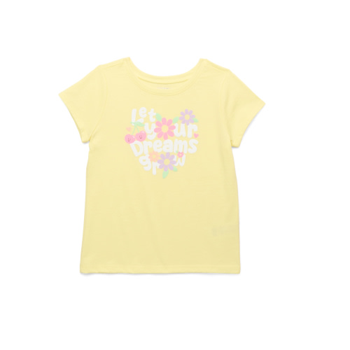 Garanimals Toddler Girls Graphic Tee with Short Sleeves, Sizes 18M-5T
