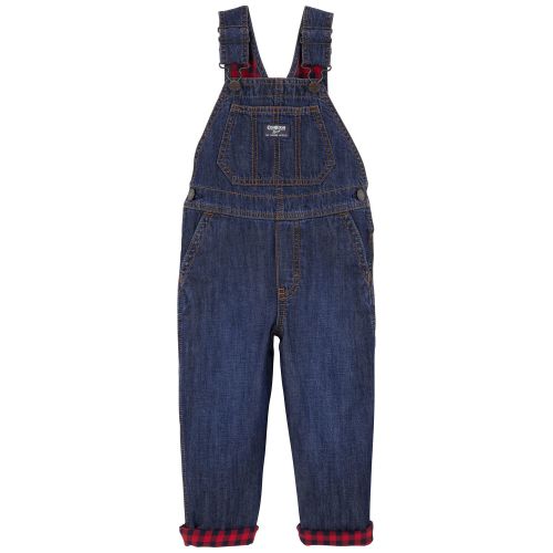 Toddler Buffalo Plaid-Lined Overalls - OshKosh | Carter's
