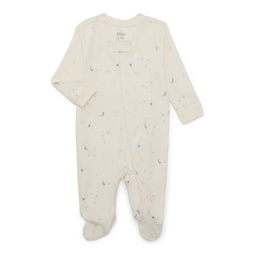Bliss by Garanimals Baby Boys or Girls Cotton Layette One Piece Footed Sleeper Pajamas, Sizes Newborn-9 Months