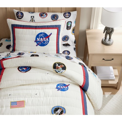 Astronaut Puffer Quilt & Shams | Pottery Barn Kids