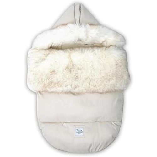 7 A.M. 7AM Enfant Universal Stroller Footmuff - Water Repellent Winter Bunting Bag for Strollers & Car Seats, Soft Micro-Fleece & Plush Lined Stroller Footmuff for Baby Boy & Girl | TundraPOD