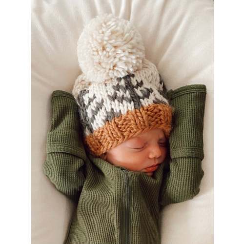 Forest Knit Pom Hat