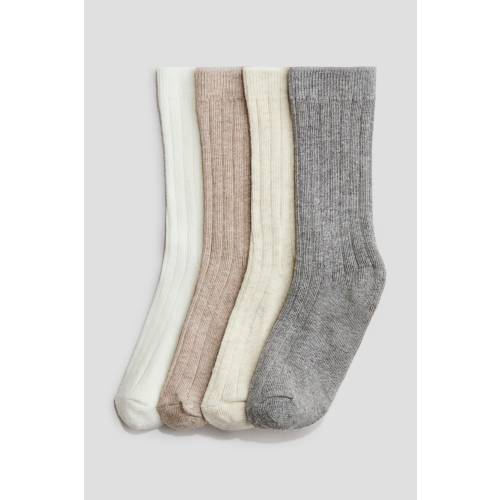 4-PACK RIB-KNIT SOCKS