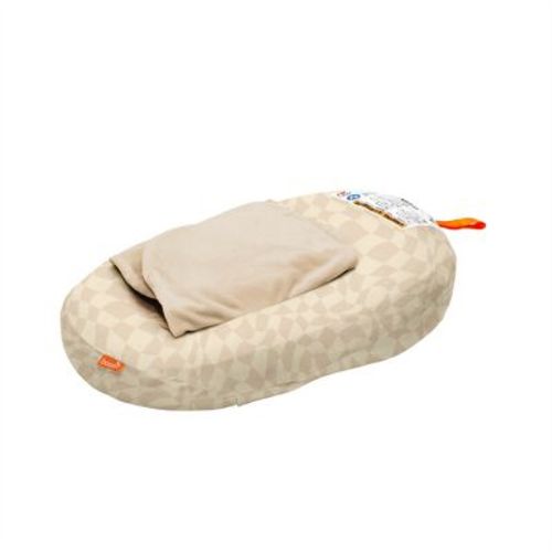 Boon Puff+ Inflatable Portable Baby Infant Bathtub Including Microfleece Cover, Swaddle Wings, And Storage Bag - Checker