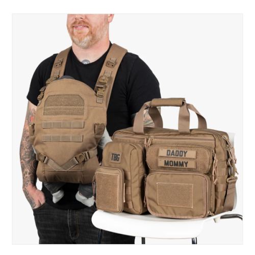 Deuce Diaper Bag + Baby Carrier Bundle by Tactical Baby Gear