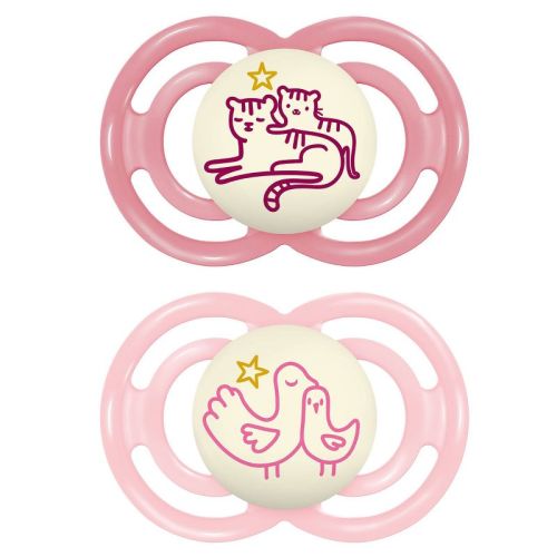 Mam Pacifier Perfect Night 6-16m - 2pk - Girl