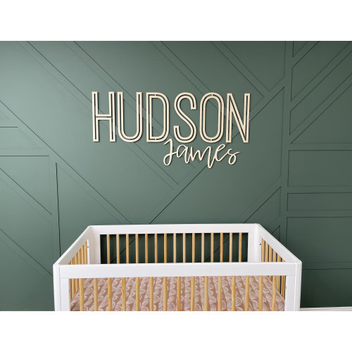 Name Cutouts for Nursery, Wooden Letters, Name Sign, Nursery Letters, Wall Art Above Crib, Nursery Decor, Nursery Wooden Name, Boy Nursery
