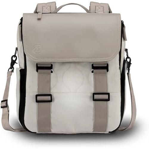 PAPERCLIP Willow Eco-Friendly Diaper Bag Backpack - Unisex Baby Diaper Bag with Changing Station - Perfect Baby Bag for Mom/Dad - Spacious Travel Companion - Stylish & Practical - Panaleras Para Bebe