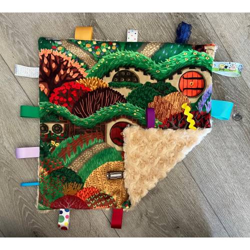 hobbit hole plush ribbon tag lovey