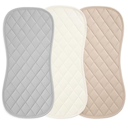 Changing Pad Liners 3 Pack – Waterproof, Soft, Absorbent, Non-Slip, Machine Washable, Reusable Baby Changing Pad Liners, Also Fits Peanut Shaped Changing Pads, Changing Table Pads