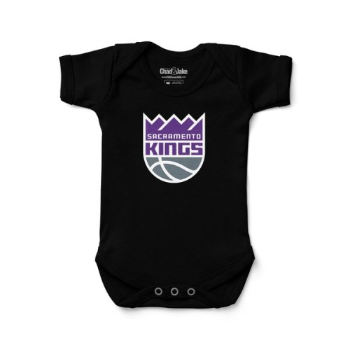 Sacramento Kings Chad & Jake Newborn & Infant Primary Logo Bodysuit - Black