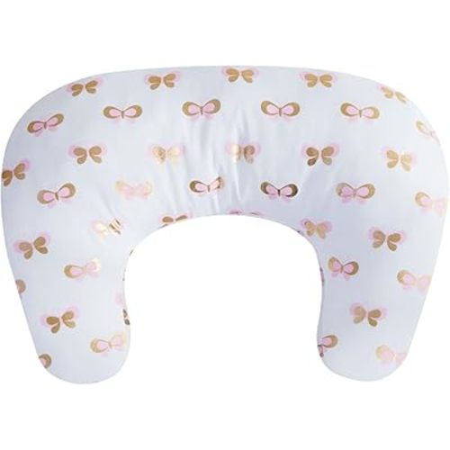 Little Grape Land Nursing Pillow,Upgraded Breast Feeding Pillow for Mom,Breastfeeding & Bottle Feeding for 0–12 Months, Soft Machine Washable Cover with Firm Breathable Filling, Tummy Time,Butterfly