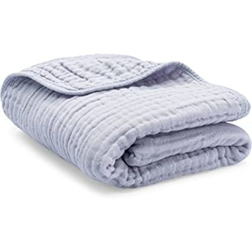 Amazon.com: Comfy Cubs Baby Muslin Blanket, Swaddle for Newborns and Toddlers, Large 47” x 47” Cover, 6-Layer Plush Softness for Infant Swaddling, Receiving, or Tummy Time, Gift (Slate Grey, Baby - Muslin) : Baby