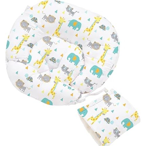 Little Grape Land Nursing Pillow, Multifunctional Breast Feeding Pillow with Arm Pillow, 3pk Baby Support Pillow with Adjustable Waist Strap and Removable Cover, Woodland Animals