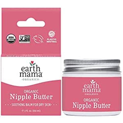 Amazon.com: Organic Nipple Butter™ Breastfeeding Cream by Earth Mama | Lanolin-free, Postpartum Essentials Safe for Nursing, Non-GMO Project Verified, 2-Fluid Ounce : Baby