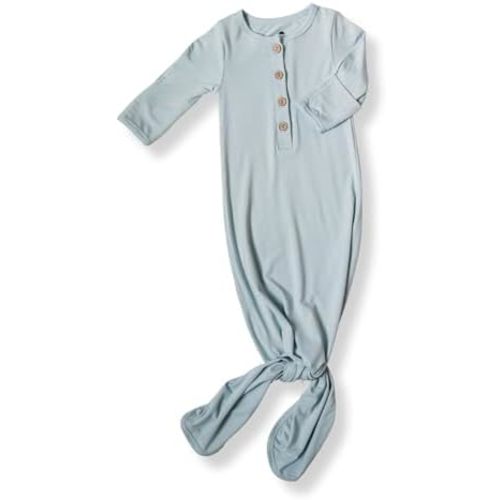 OLLIE'S DAY Baby Knotted Gown Newborn Sleepers, Infant Gowns for Baby Boy and Girl Clothes Sleeper Outfit