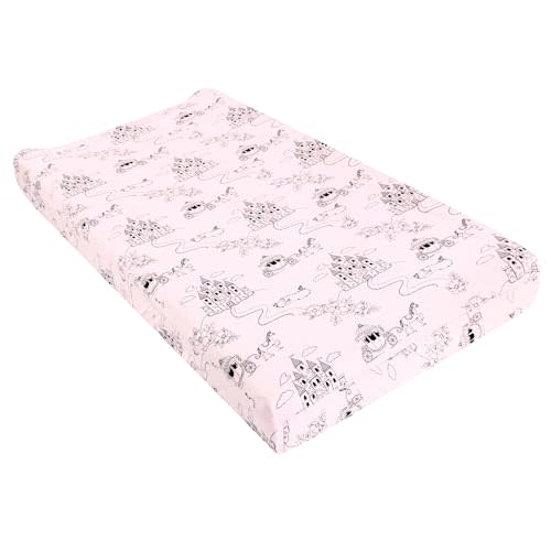Hudson Baby Unisex Baby Changing Pad Cover, Fairytale Princess, One Size