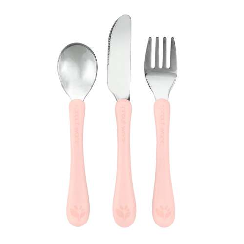 Stainless Steel Kids Cutlery -  Light Grapefruit