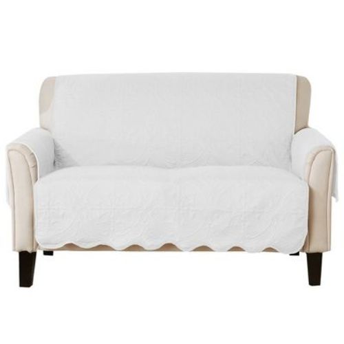 Reversible Quilted Sofa Furniture Protector - Great Bay Home(Sofa, Mirage Gray / Flax)