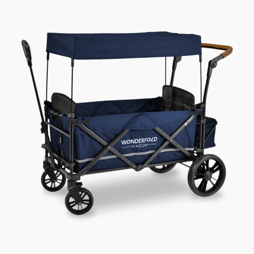 WonderFold Wagon X2 Push & Pull Stroller Wagon - Sapphire Navy