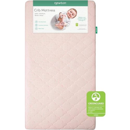Newton Baby Crib Mattress - Infant & Toddler Mattress, Baby Bed Mattress for Crib, Dual-Layer, Safe, Breathable & Washable Crib Mattress, Removable Cover, Deluxe 5.5 inch-Thick Cushion, Pink