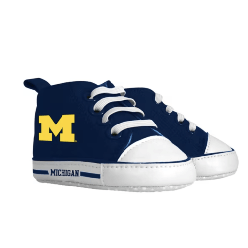 Michigan Wolverines Baby Baby Shoes - NAVY