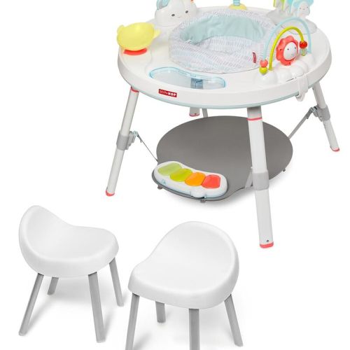 White Silver Lining Cloud 3-in-1 Grow with Me Set with Activity Center & Toddler Chairs | skiphop.com