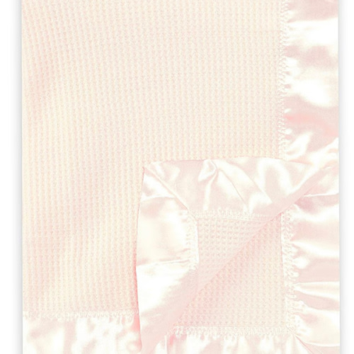 Starting Out Baby Satin-Trim Blanket Pink