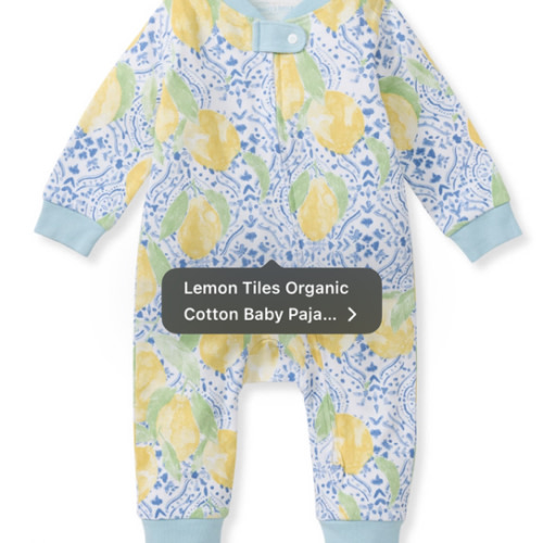 Lemon Tiles Organic Cotton Sleeper