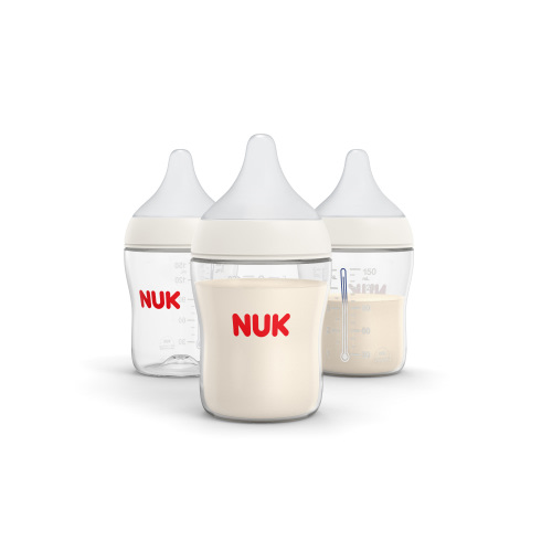 NUK Perfect Match Slow Flow Bottle, 5 oz, 3 Pack, Neutral