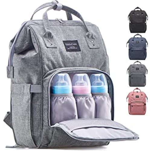 KiddyCare Diaper Bag Backpack + Adjustable Shoulder Straps - Highly Pocketed Diaper Backpack, Baby Bag, Baby Diaper Bag, Pañaleras Para Bebe, Diaper Bags for Baby Girl & Baby Boy, Backpack Diaper Bags