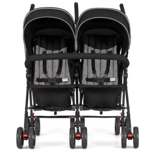 Dream On Me Volgo Twin Umbrella Stroller, Black