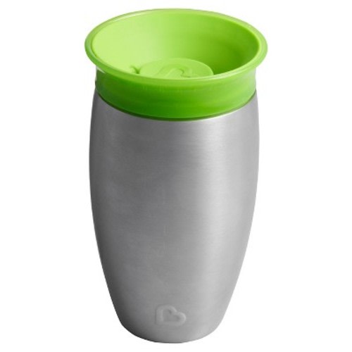 Munchkin Miracle Stainless Steel Sippy Cup - 10oz, Color: Green