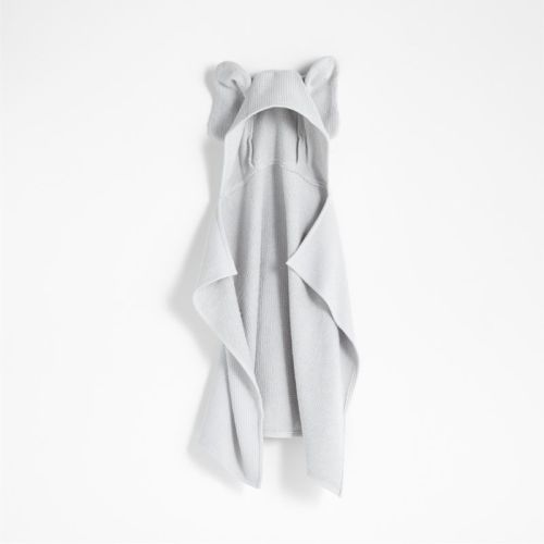 Elephant Organic Waffle Hooded Baby Towel
