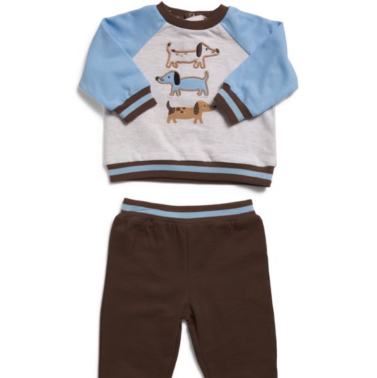 Puppies Crewneck And Joggers Set