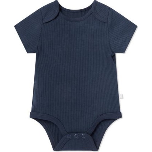 Ribbed Short Sleeve Bodysuit, 3-6M