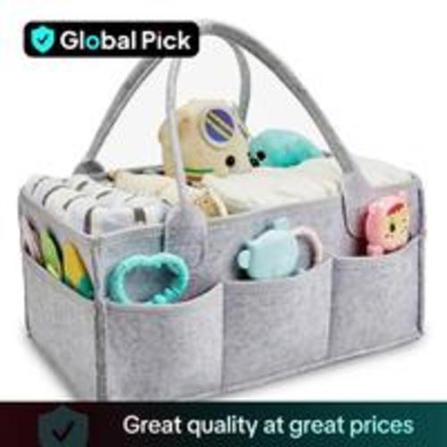 Cute Felt Storage Basket, Multi-purpose Diaper Caddy, Lightweight Mommy Bag, Portable Nursery Storage Basket, Diaperbag, Simple Durable Storage Basket for Home Outdoor, Travel Diaper Tote, Multifunctional Diaper Bag, Gift - TikTok Shop